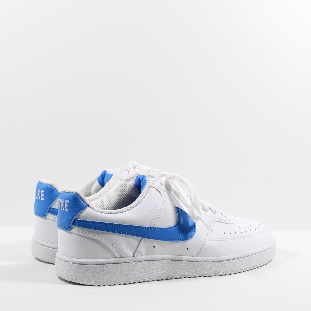 Nike Men's Court Vision Low Next Nature Casual Shoes - White/Blue 8.5M - Picture 2 of 6